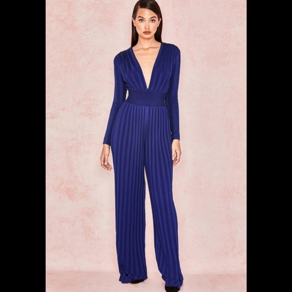 House of CB Pants & Jumpsuits House Of Cb Sariah Deep Blue Bandage